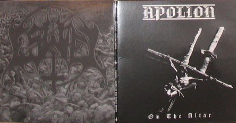 Apolion/Eswiel - On the Altar / Angel of the Black Abyss (clear)